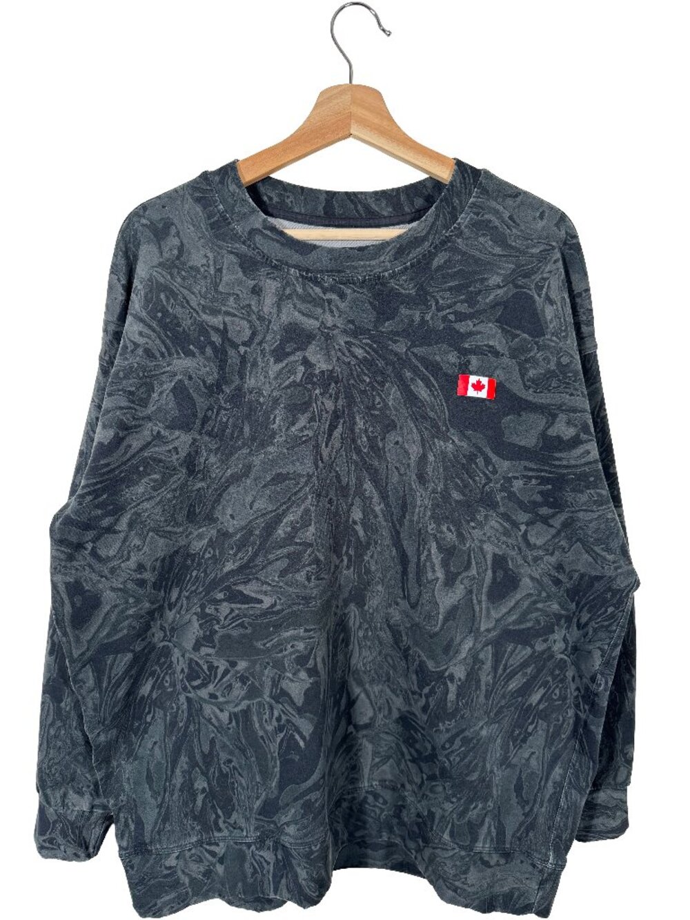 Lululemon For Team Canada Marble Print Perfectly Oversized Crewneck womens Large